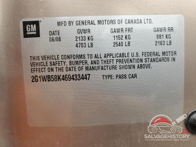 2G1WB58K469433447 2006 CHEVROLET IMPALA photo no. 13
