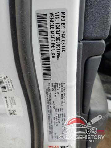 1C4RJFBG0NC111963 2022 JEEP GRAND CHER photo no. 13