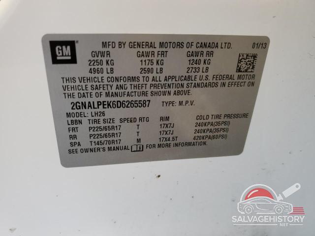 2GNALPEK6D6265587 2013 CHEVROLET EQUINOX photo no. 13