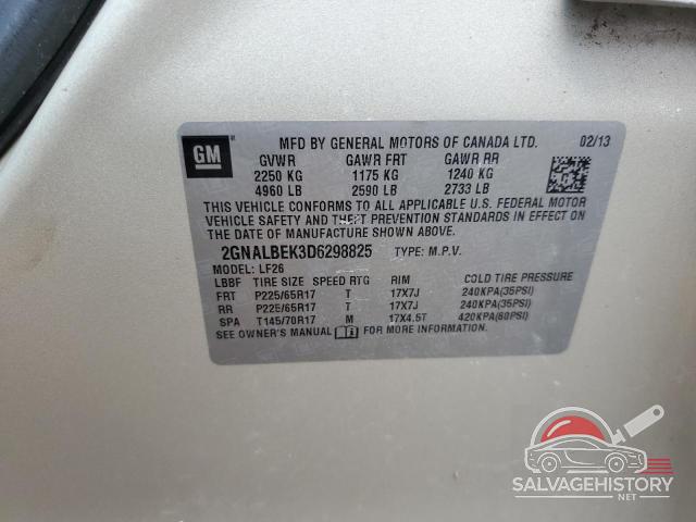 2GNALBEK3D6298825 2013 CHEVROLET EQUINOX photo no. 12