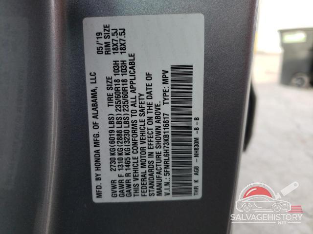 5FNRL6H73KB116817 2019 HONDA All Models photo no. 13