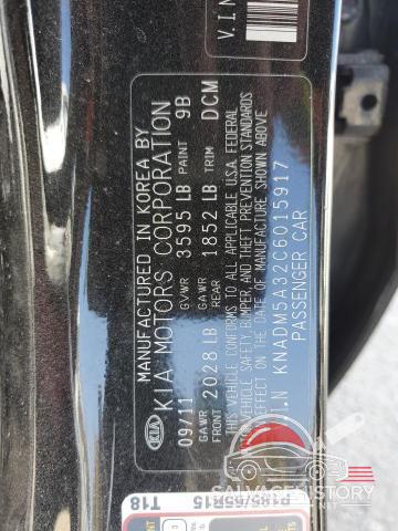 KNADM5A32C6015917 2012 KIA RIO photo no. 13