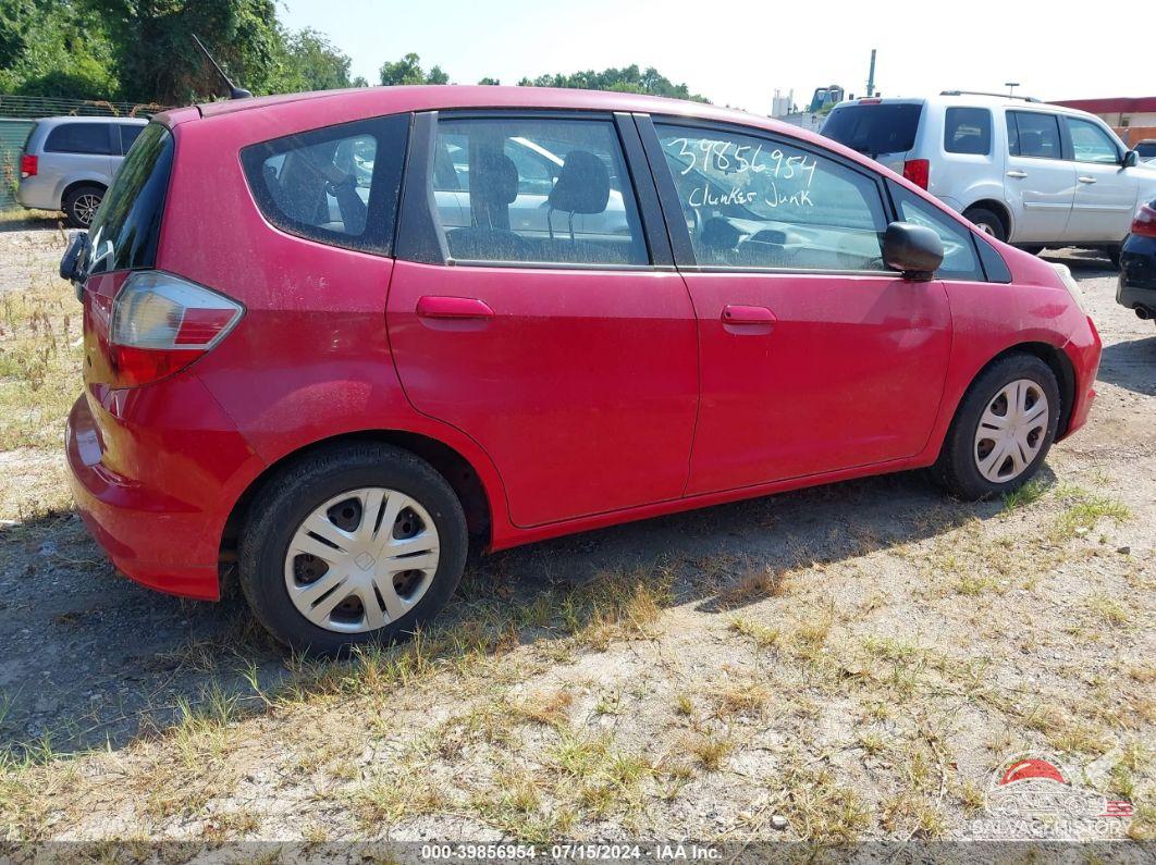 JHMGE88219S013179 2009 HONDA FIT photo no. 4