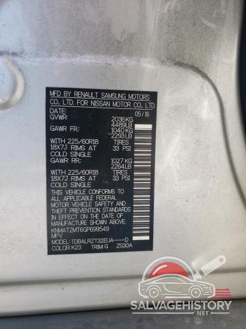 KNMAT2MT6GP699549 2016 NISSAN ROGUE photo no. 13
