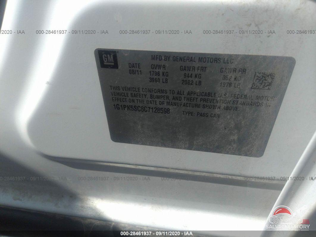 1G1PK5SC8C7128598 2012 CHEVROLET CRUZE photo no. 9