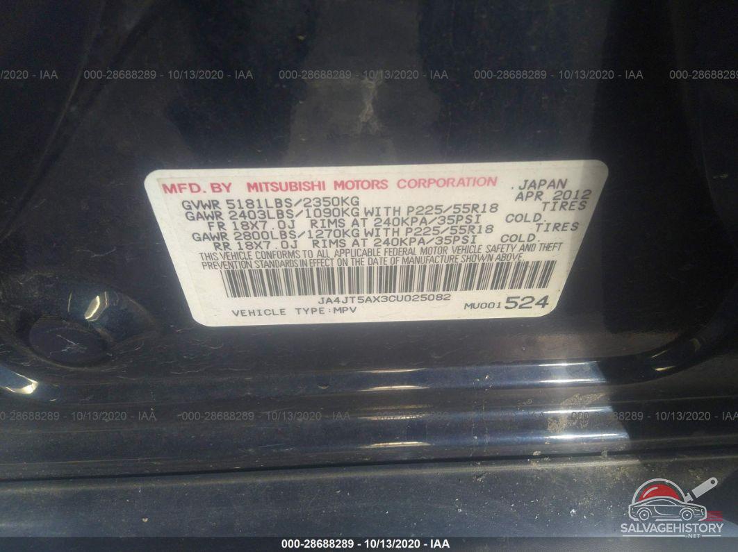 JA4JT5AX3CU025082 2012 MITSUBISHI OUTLANDER photo no. 9