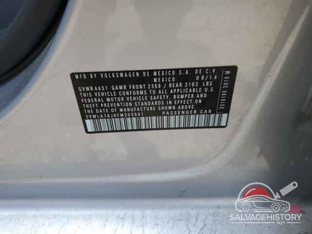 3VWLA7AJXFM203541 2015 VOLKSWAGEN JETTA photo no. 12