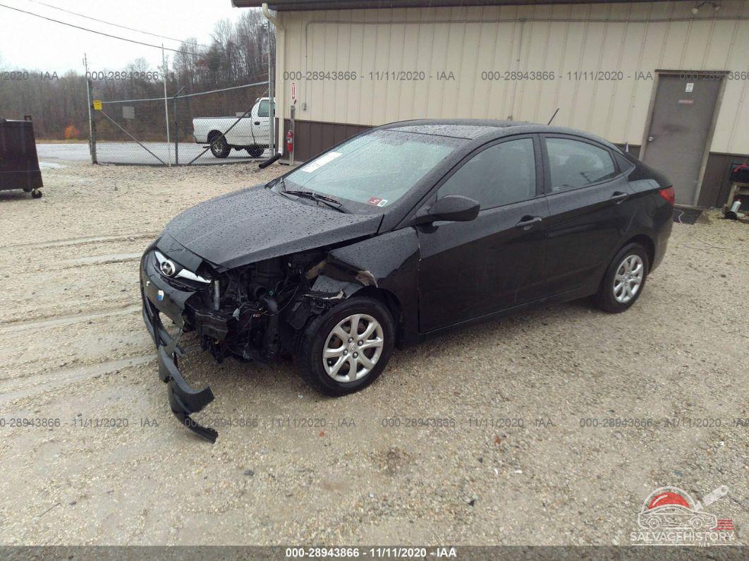 KMHCT4AE3EU766127 2014 HYUNDAI ACCENT photo no. 2
