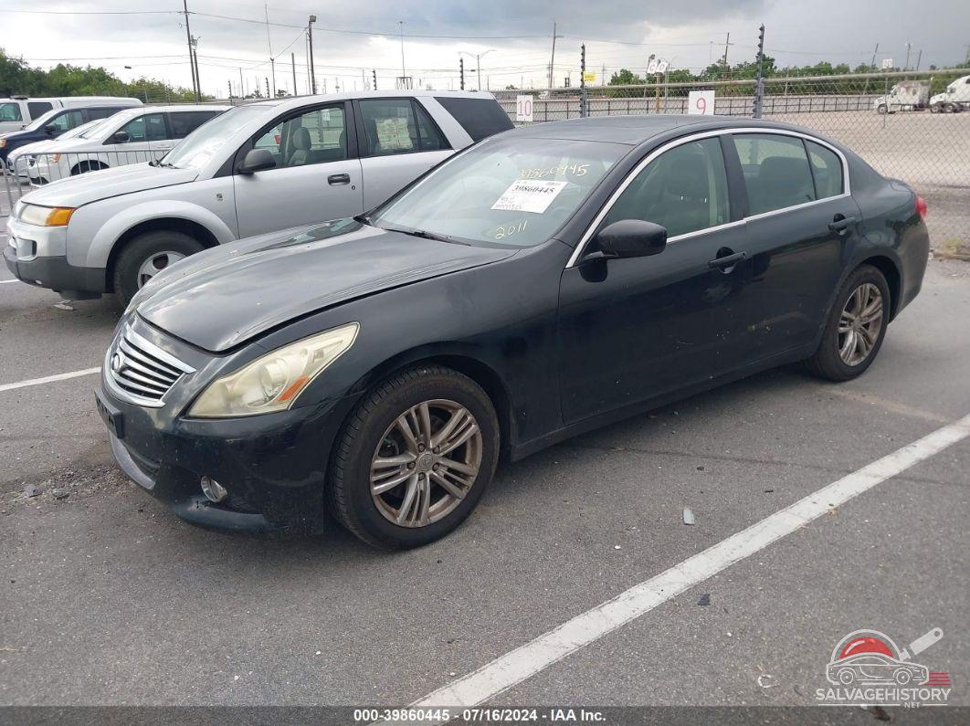 JN1DV6AR5BM650735 2011 INFINITI G25X photo no. 2