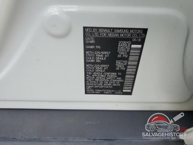 KNMAT2MT2GP704701 2016 NISSAN ROGUE photo no. 13