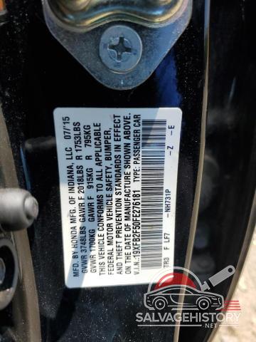 19XFB2F50FE276181 2015 HONDA CIVIC photo no. 12