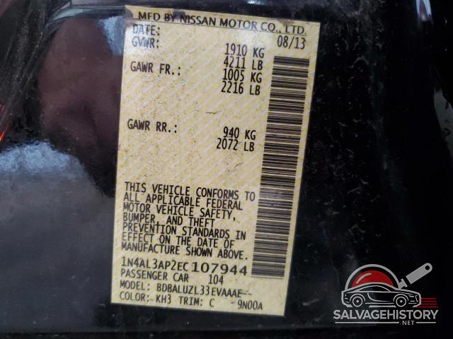 1N4AL3AP2EC107944 2014 NISSAN ALTIMA photo no. 12