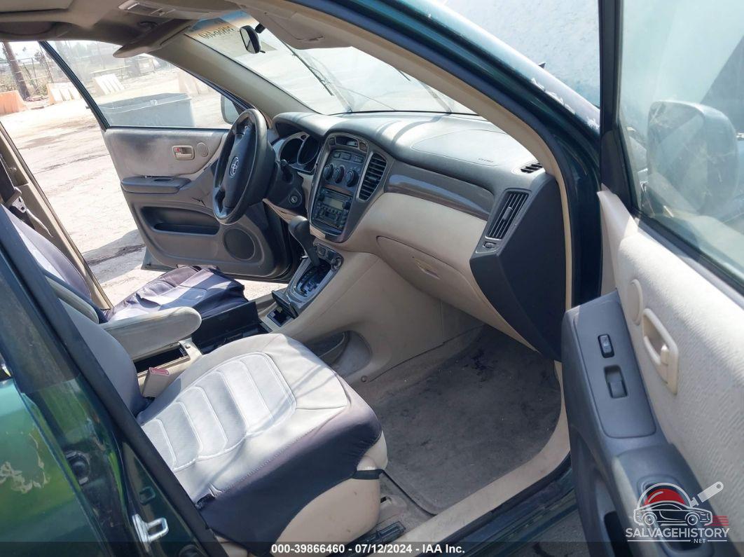 JTEGF21A730074788 2003 TOYOTA HIGHLANDER photo no. 5