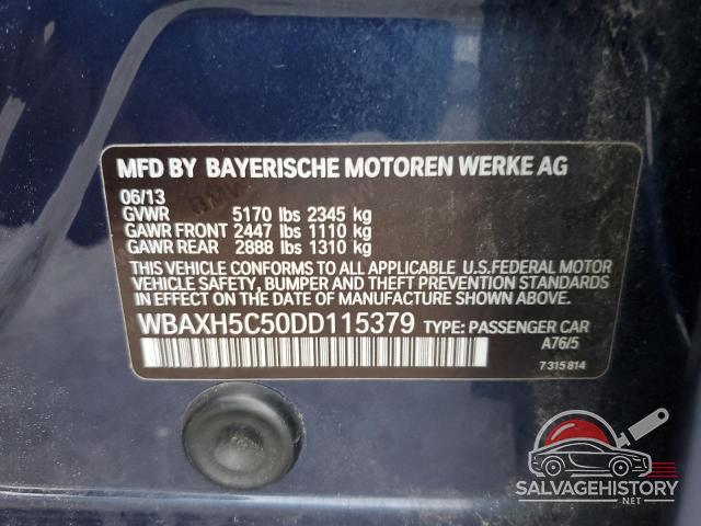 WBAXH5C50DD115379 2013 BMW 5 SERIES photo no. 13