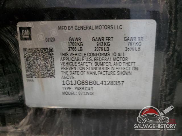 1G1JG6SB0L4128357 2020 CHEVROLET SONIC photo no. 12