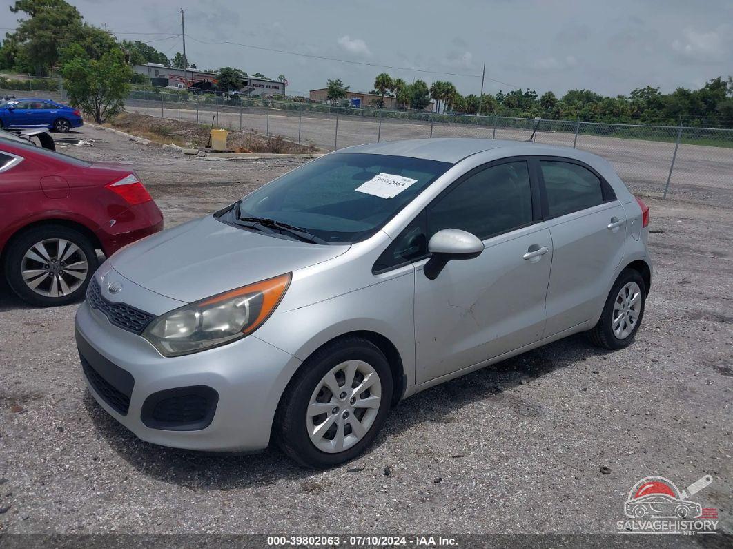 KNADM5A31D6200221 2013 KIA RIO photo no. 2