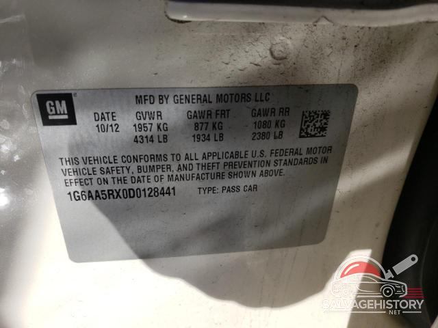 1G6AA5RX0D0128441 2013 CADILLAC ATS photo no. 12