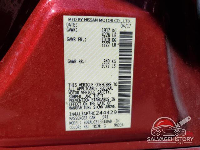 1N4AL3AP7HC244429 2017 NISSAN ALTIMA photo no. 12