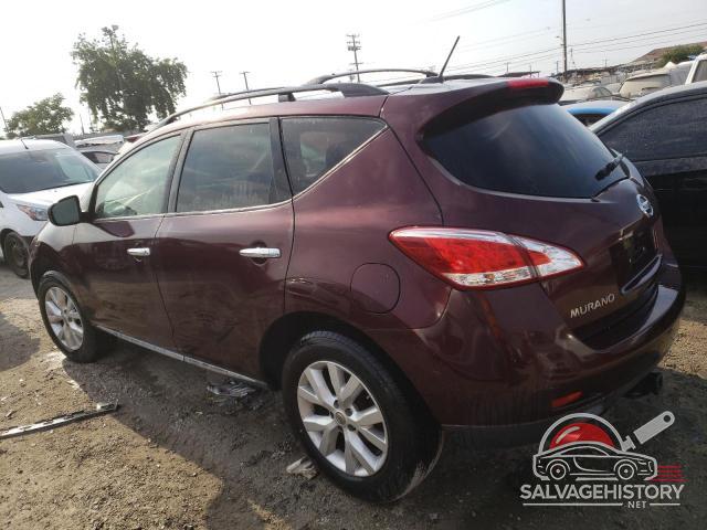 JN8AZ1MUXDW207743 2013 NISSAN MURANO photo no. 2