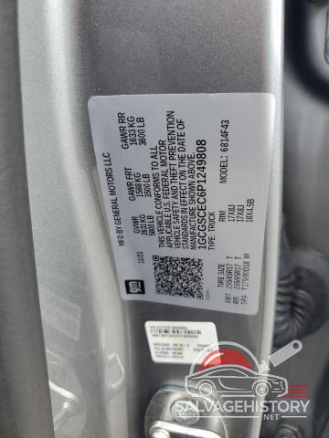 1GCGSCEC6P1249808 2023 CHEVROLET COLORADO photo no. 12