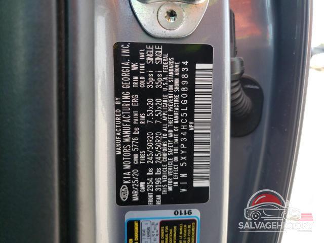 5XYP34HC5LG089834 2020 KIA TELLURIDE photo no. 14