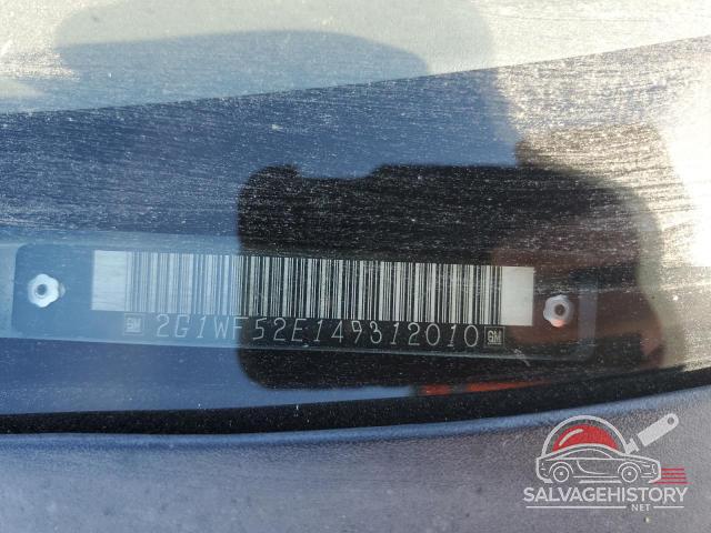 2G1WF52E149312010 2004 CHEVROLET IMPALA photo no. 12