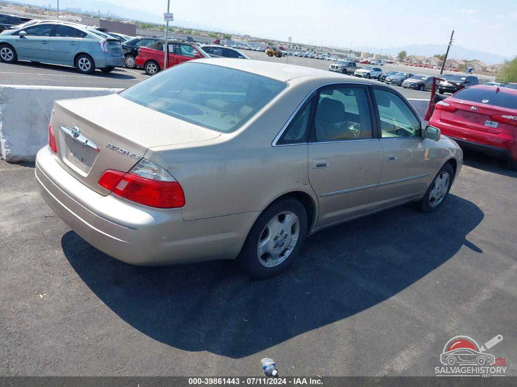 4T1BF28B93U306809 2003 TOYOTA AVALON photo no. 4