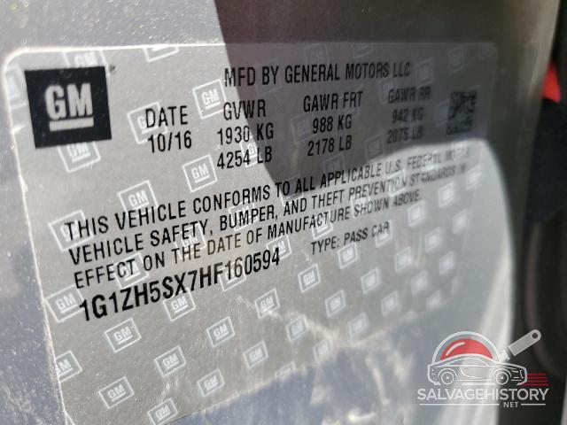1G1ZH5SX7HF160594 2017 CHEVROLET MALIBU photo no. 13