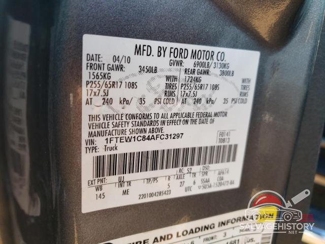 1FTEW1C84AFC31297 2010 FORD F-150 photo no. 12