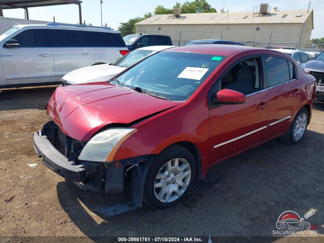 3N1AB6AP3CL753156 2012 NISSAN SENTRA photo no. 2