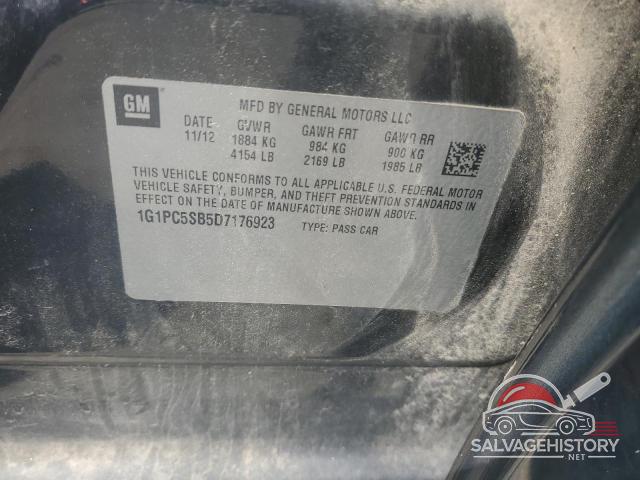 1G1PC5SB5D7176923 2013 CHEVROLET CRUZE photo no. 12