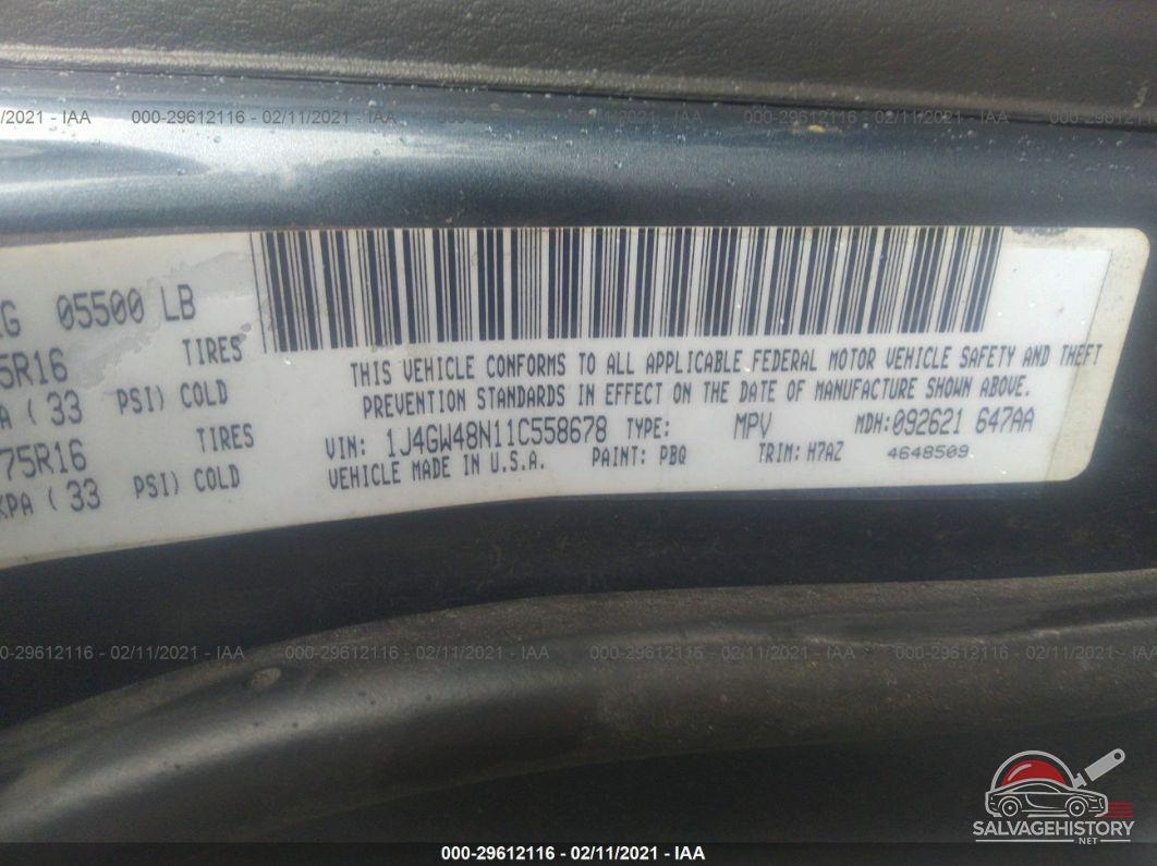 1J4GW48N11C558678 2001 JEEP GRAND CHEROKEE photo no. 9