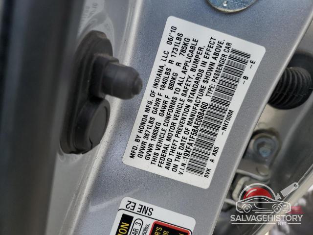 19XFA1F58AE068460 2010 HONDA CIVIC photo no. 12