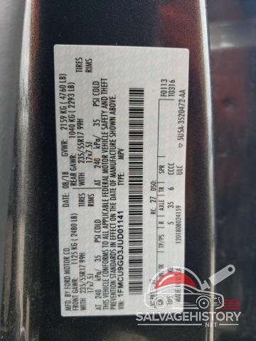 1FMCU9GD3JUD01141 2018 FORD ESCAPE photo no. 13