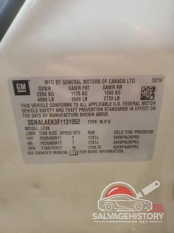 2GNALAEK3F1131052 2015 CHEVROLET EQUINOX photo no. 13