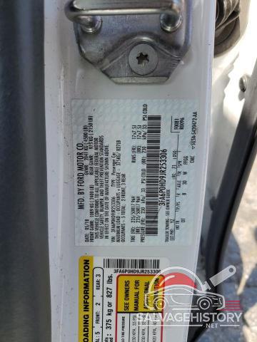 3FA6P0HD9JR253306 2018 FORD FUSION photo no. 12
