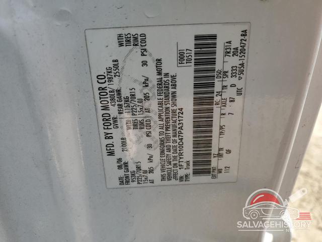 1FTYR10D47PA31724 2007 FORD RANGER photo no. 12