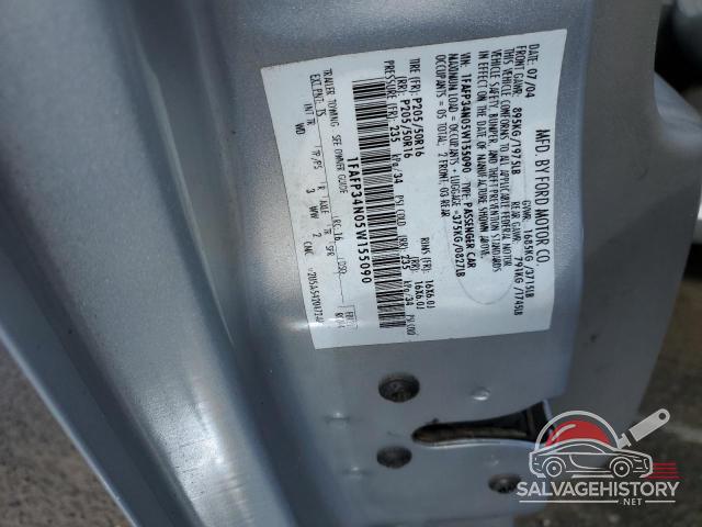 1FAFP34N05W155090 2005 FORD FOCUS photo no. 12