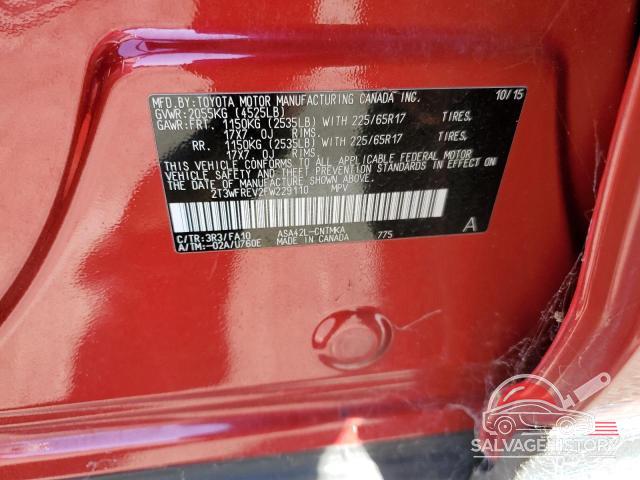 2T3WFREV2FW229110 2015 TOYOTA RAV4 photo no. 12
