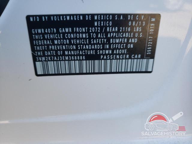 3VW2K7AJ3EM368886 2014 VOLKSWAGEN JETTA photo no. 12