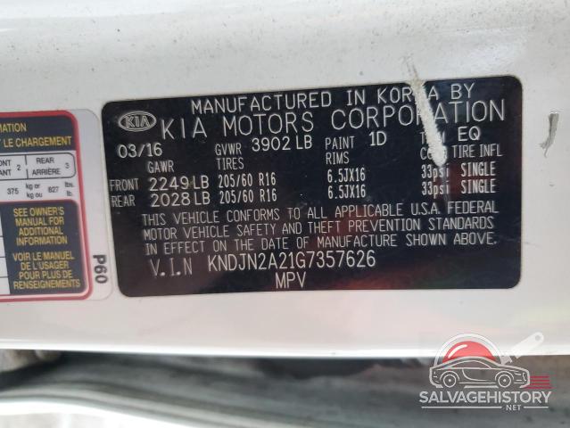 KNDJN2A21G7357626 2016 KIA SOUL photo no. 12