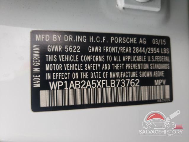 WP1AB2A5XFLB73762 2015 PORSCHE MACAN photo no. 12