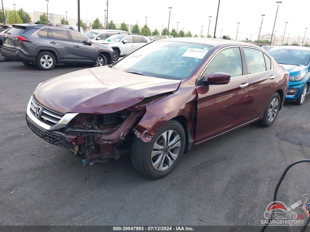 1HGCR2F33EA308623 2014 HONDA ACCORD photo no. 2