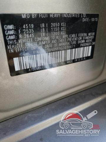 4S3BNBN69G3018671 2016 SUBARU LEGACY photo no. 12