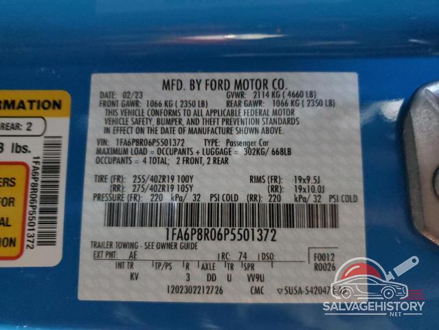 1FA6P8R06P5501372 2023 FORD MUSTANG photo no. 13