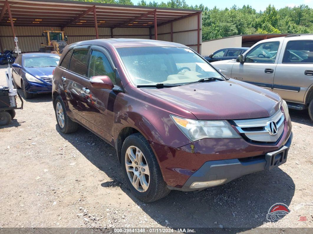 2HNYD28699H527260 2009 ACURA MDX photo no. 3