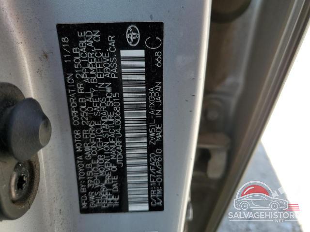 JTDKARFU4J3068015 2018 TOYOTA PRIUS photo no. 12