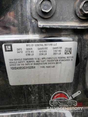 1G6DA5E53C0152054 2012 CADILLAC CTS photo no. 13