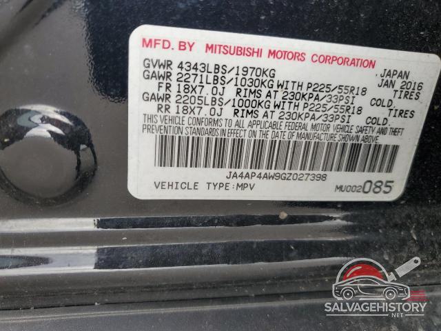 JA4AP4AW9GZ027398 2016 MITSUBISHI OUTLANDER photo no. 13