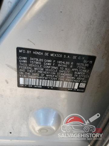 3HGGK5H85FM773294 2015 HONDA FIT photo no. 12